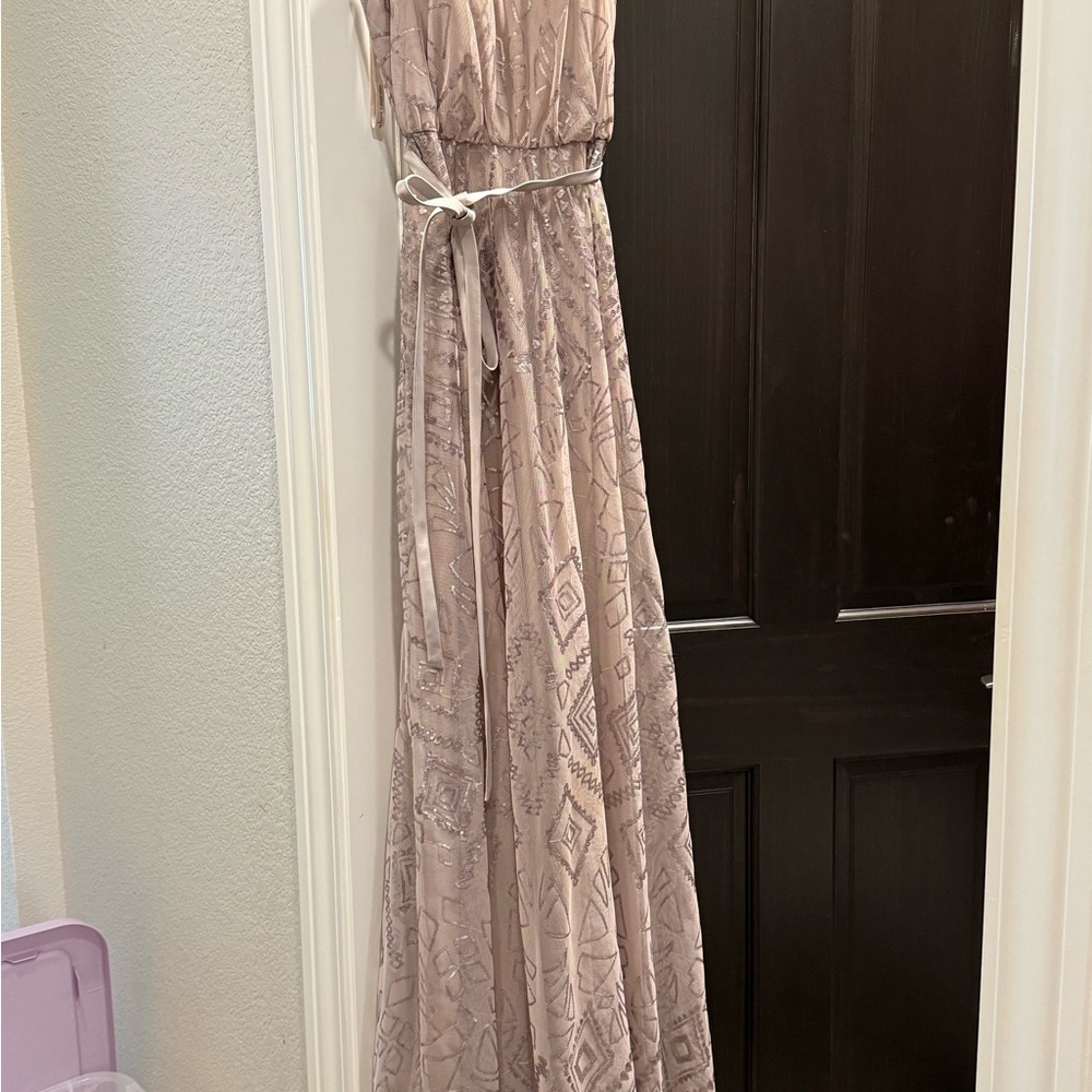 Elegant Blush Evening Gown
